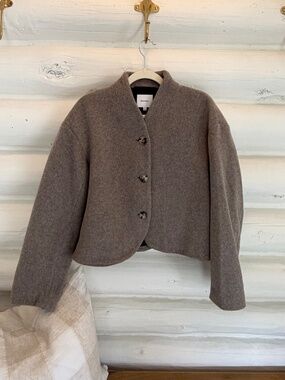 Reformation Owen Jacket - Stone NWOT